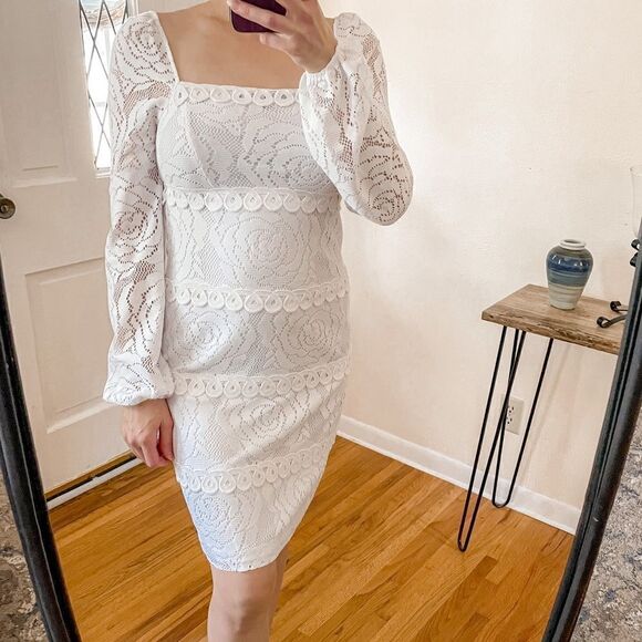 Lilly Pulitzer Zoella Lace Dress Resort White 2 - Picture 8 of 8